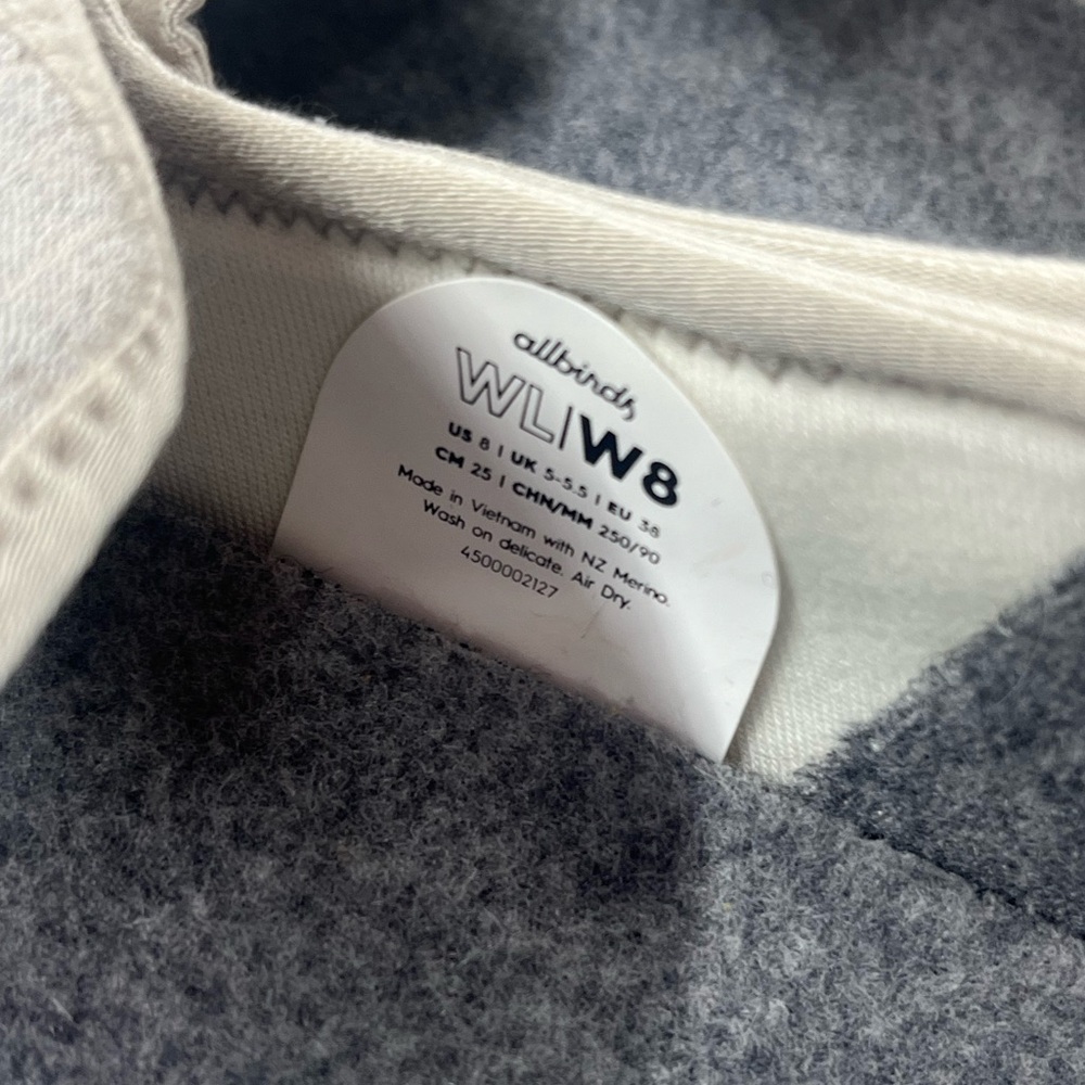 NEW Allbirds Women's Wool Lounger Woven slip-on shoes in GRAY shoes - Picture 4 of 6